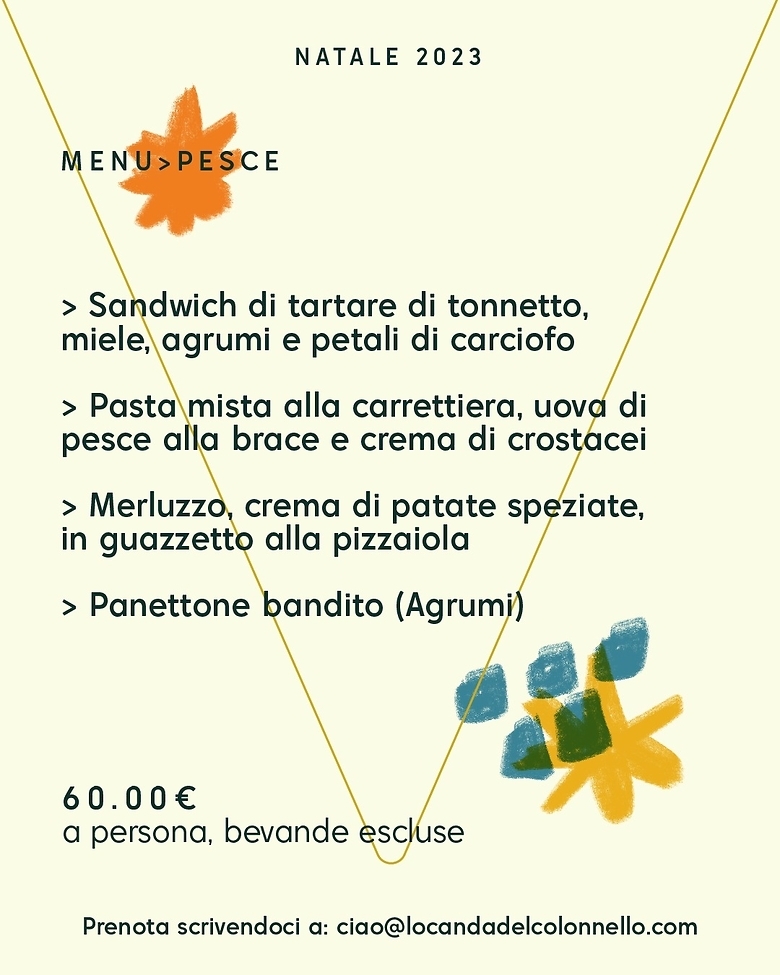 Menu Pesce Natale